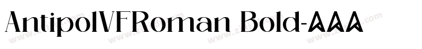 AntipolVFRoman Bold字体转换